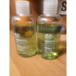 The Body Shop Lotus Petal Bath & Shower Gel - New - 2 Pack Discontinued